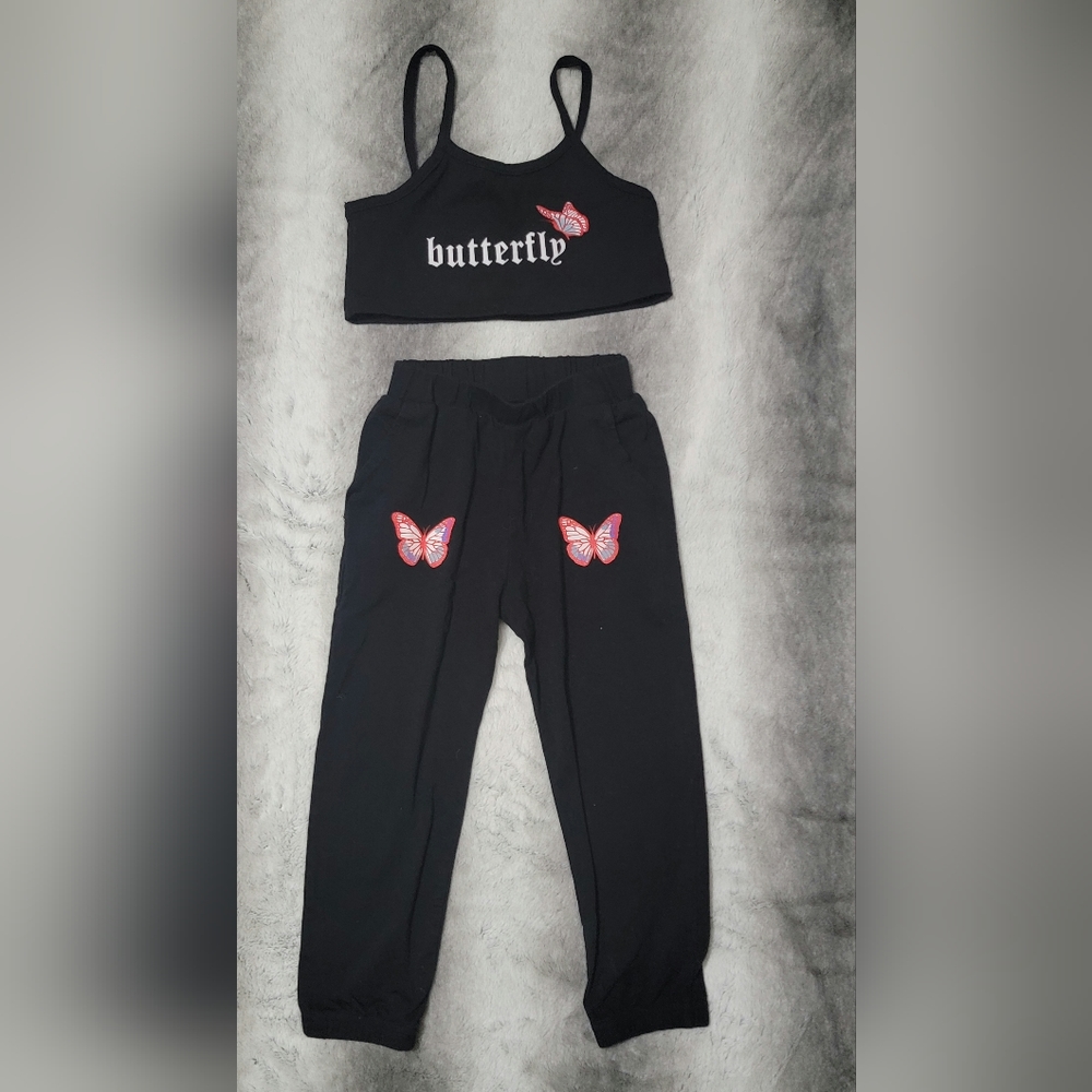 Girls Cami Top and Sweatpants Set - Size 5/6